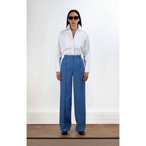 NEW ELIF parim straight leg trouser in blue